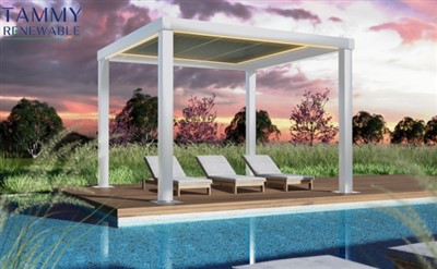 Terrace Garden with Solar Panel